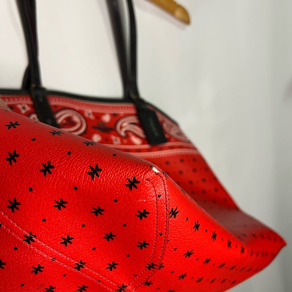 Coach Red Tote with Mickey Mouse Design - Picture 3 of 13